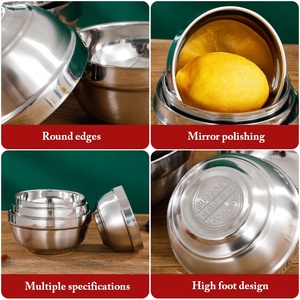 Cena che serve ciotole per zuppa di riso isolanti termicamente in acciaio inossidabile 304 - Product Image 4