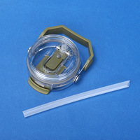 Gobelet isotherme 30 oz avec poignée, couvercle transparent, paille, double ouverture, en acier inoxydable, pour voiture, voyage, bouteille d'eau