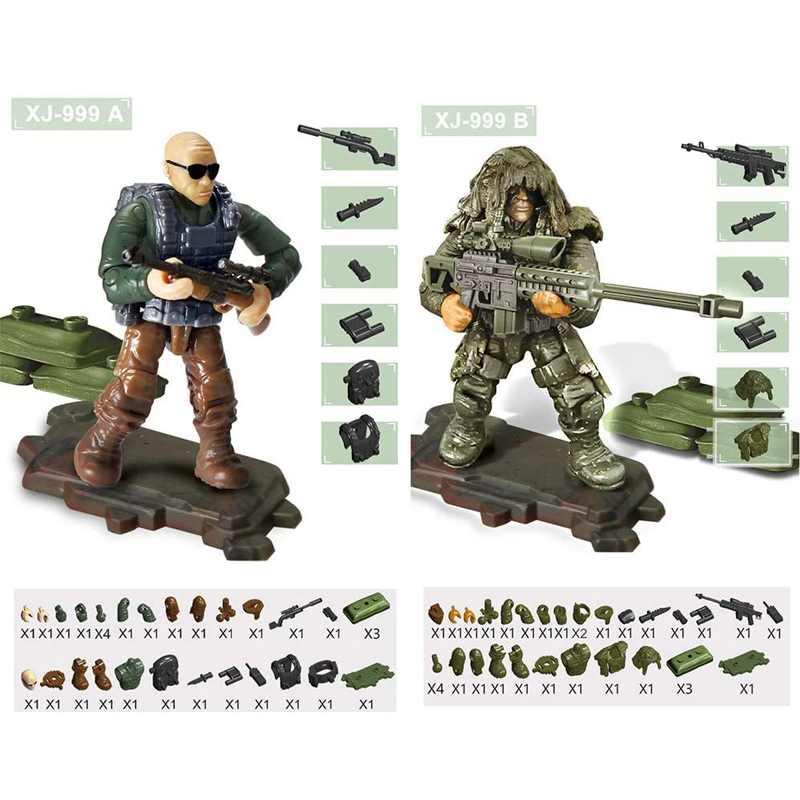 特殊部隊陸軍戦闘SWAT兵士2インチミニアクションフィギュア