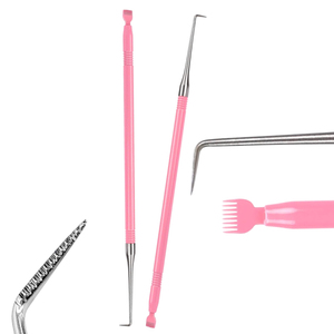 Herramienta de metal para levantar pestañas, herramienta para levantar pestañas permanentes con punto de ranuras, venta al por mayor, belleza y herramientas para extensiones de pestañas de Bahasa Pro - Product Image 1