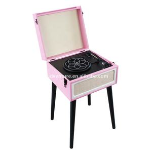 <span class=keywords><strong>Platine</strong></span> <span class=keywords><strong>vinyle</strong></span> debout <span class=keywords><strong>rose</strong></span> tourne-disque rétro, à la mode et simple accepte la personnalisation - Product Image 2