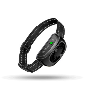 Collier anti-aboiement électrique automatique pour chiens, rechargeable, en matériau ABS, noir, jaune, argenté, modèle Pb10 - Product Image 2