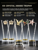 Trophée en cristal personnalisé, écologique et moderne, pour événements de compétition, vente en gros, nouveauté 2026, promotion exceptionnelle