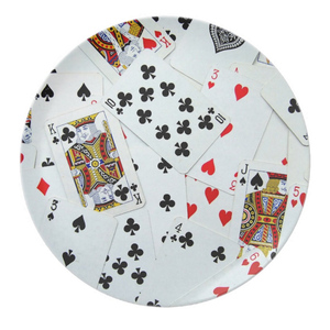 Piatto in Melamina Tematico Poker e Dadi, Piatto Stampato per Snack per Giochi e Carte - Product Image 5
