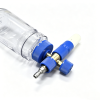 Pistolet Canon à Mousse pour Nettoyeur Haute Pression avec Adaptateur en Laiton Auto-Verrouillant à Entrée Pivotante, Pulvérisateur de Mousse pour Lavage Automobile, Compatible avec Plusieurs Nettoyeurs