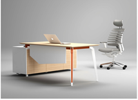 QINGSHUAI QS-110 – Piétement de bureau commercial moderne extensible sur mesure avec pieds en aluminium, poutre transversale en acier de 1,2 mm, revêtement poudré