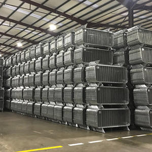 Pannelli di recinzione per cortile per bovini recinzione perimetrale temporanea/controllo della folla barriera di sicurezza in acciaio per barriere pedonali - Product Image 5