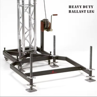 Tour de levage présentoir en treillis composants du système de levage base support au sol treillis en aluminium