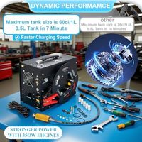 Compresseur d'air TUXING 3000PSI PCP filtre à eau/huile intégré arrêt automatique moteur sans balais Structure à diaphragme conception Portable pour