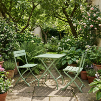 Ensemble de table et de chaises pliantes carrées en alliage d'aluminium ODM pour l'extérieur, meubles de balcon, terrasses, espaces de loisirs extérieurs multiples