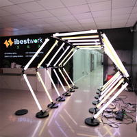 Alibaba Venta caliente RGB LED Pixel Tubes Navidad DMX 3D Luz móvil Decoraciones Navidad RGB LED Tubo de luz