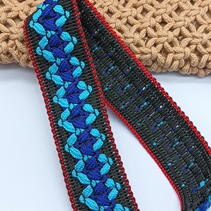 1.0cm Elastic Hollow Lace Spandex/Nylon Jacquard <b>Webbing</b> Trim Lace for Clothing Accessories Curtains Home Textile Bags & Shoes - Product Image 4