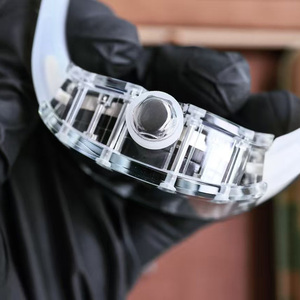 Reloj Mecánico Automático para Hombre con Caja Transparente Blanca y Diseño Elegante - Product Image 4