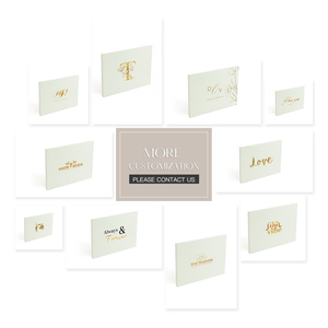 Videolibro Digital Personalizado de Papel, Videolibro de Boda Encuadernado en Lino, Siempre y para Siempre, con Lámina Dorada, Videolibro de 7 Pulgadas - Product Image 6