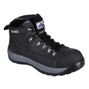 PORTWEST - FW31BKR38 Steelite Mid Cut Nubuck SB HRO bota negra-ZAPATOS DE TRABAJO EAN 5036108173105 - Product Image 1