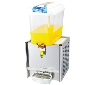 Distributeur automatique de jus et boissons, machine avec deux réservoirs