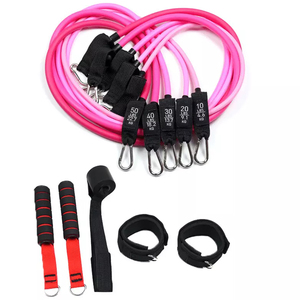 High Quality Gym Exercise <strong>Resistance</strong> Band Stretch Expander <strong>Tube</strong> 11Pcs Elastic Bands <strong>Resistance</strong> <strong>Tube</strong> - Product Image 6