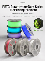 Filament PETG Luminescent Brillant dans l'Obscurité Haute Translucidité Résistant aux Chocs 1kg 1.75mm Rouleau pour Projets Artistiques Créatifs DIY