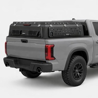 Hardtop de pick-up en alliage d'aluminium étanche sans perçage pour camping tout-terrain, compatible Tundra NP300 Navara Ranger, avec verrouillage manuel