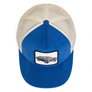 Gorra de Béisbol de 5 Paneles Estilo Deportivo Vintage con Parche de Logotipo, Gorras de Pana con Hebilla Metálica Ajustable, Unisex, para Todas las Temporadas - Product Image 4