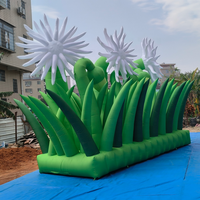 Ballon publicitaire gonflable vert avec ventilateur intégré et résistant au soleil pour la décoration d'événements en extérieur