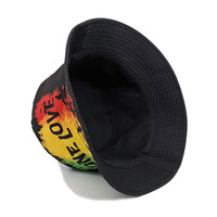 Moda verano viaje Playa Sol gorras para hombres mujeres letra impresión Panamá gorra pescador sombreros Rasta León cubo sombrero
