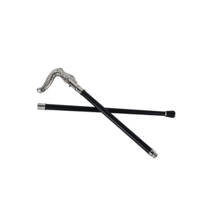 Canne de marche avec poignée tête de serpent argentée, bâton décoratif gothique détachable, accessoire de cosplay d'Halloween, aide à la mobilité - Product Image 2