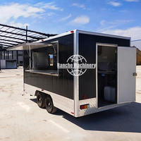 Camion de restauration mobile de rue, chariot de camping, remorque de camping-car, van, vélo, en acier inoxydable, pour restauration rapide, hot-dogs, glaces, avec suivi GPS