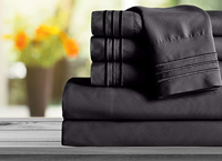 Parure de draps pleine grandeur 400 fils, style tendance, douce, respirante, rafraîchissante, drap de lit pliable, en coton égyptien, parure de lit Sabana pour hôtel et maison