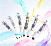Pipette manuelle monocanal réglable LAB, semi-stérilisée, transparente 201011201 0,1-2,5μL