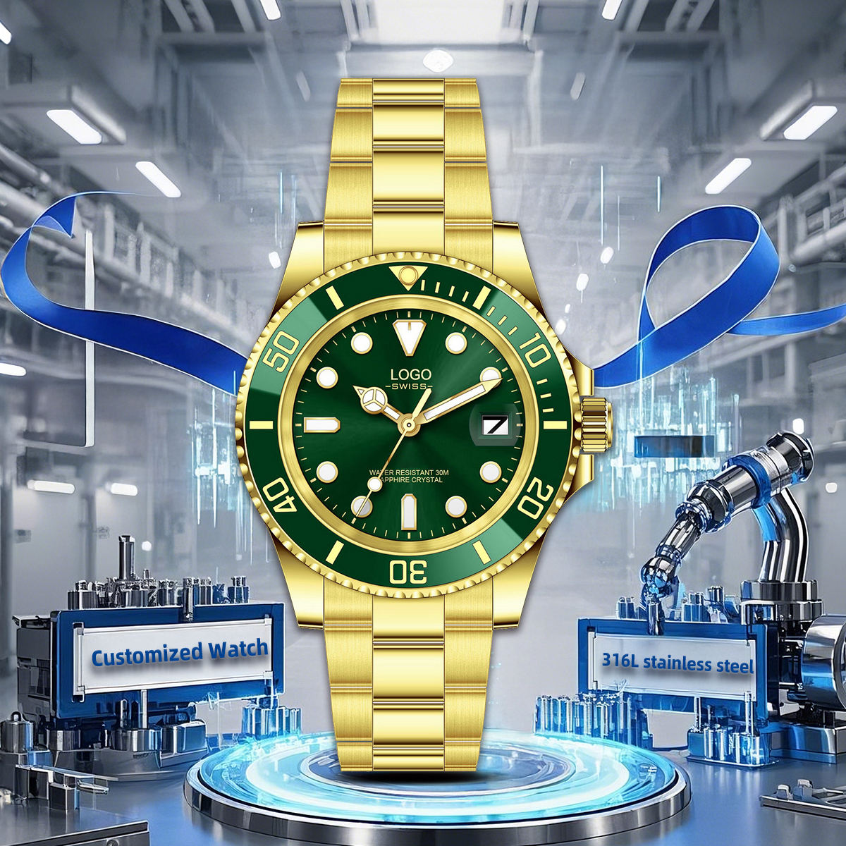 สีทอง/สีเขียว