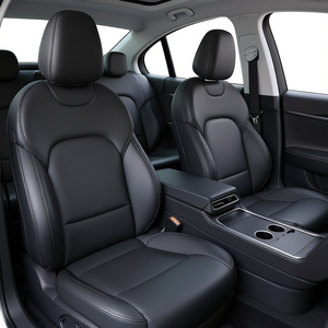 Tapis de protection arrière pour voiture Toyota, 2 pièces, en cuir PVC, anti-coup de pied, accessoire intérieur moderne toutes saisons - Product Image 2