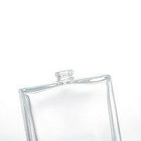 Flacons de parfum carrés en verre haut de gamme vides 30ml/50ml/100ml avec pulvérisateur à pompe sérigraphié et diffuseur à bâtonnets
