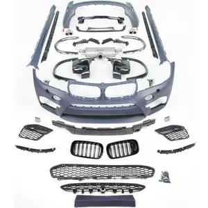 X5 F15 Kit Bodi Rok Samping, Bumper Mobil X5M, Gril Knalpot Kit Seluruh Bodi Bmw F15 X5 M Olahraga 2014-2019