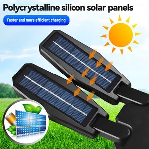 Lampe solaire IP65 à double LED, détecteur de mouvement extérieur, étanche, pour jardin, résidentielle, avec télécommande, pour éclairage de rue - Product Image 4