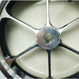 Roue de fauteuil roulant pneumatique en caoutchouc et aluminium de 12 pouces avec roulement à rainure pour vélos pour personnes âgées/chariots électriques - Product Image 3