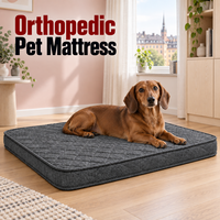 Lit pour chien en chenille avec base en mousse à haute résilience, design discret pour chiens âgés et petits, rectangle moderne pour chats et chiens