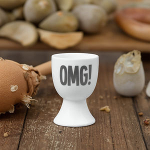 LOGO creativo personalizzato singolo porcellanato ripiano eco-friendly piccolo portabovchi bianco in ceramica - Product Image 3