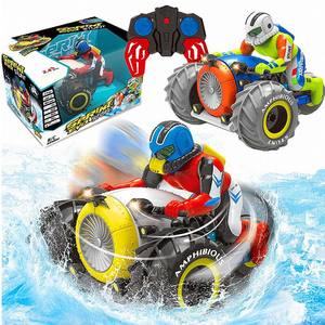Voiture de cascade télécommandée amphibie 2.4 GHz, motos étanches pour jouets de plage aquatique - Product Image 5
