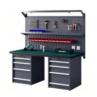 Banc de travail antistatique à roulettes, chariot à double niveau, table d'essai d'atelier, table d'entretien, table d'opération mobile pour usine