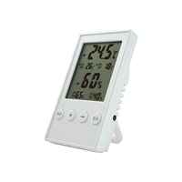 Thermomètre numérique industriel et ménager pour réfrigérateur avec alarme de température Thermomètre en plastique Max Min