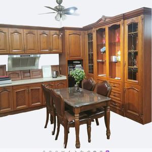 Armoires de rangement alimentaire de cuisine, armoires de style européen, armoires de cuisine - Product Image 1