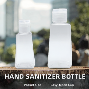 30ml 60ml Portable Alcohol Transparent <b>Plastic</b> Hand Sanitizer Liquid Soap Gel Bottle Skincare Packaging Squeeze Screw <b>Cap</b> - Product Image 2