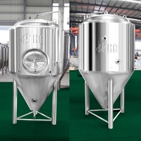 Distillateur conique et bouilloire à bière, équipement de brassage complet, 1000 l, en acier inoxydable