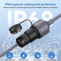Câble d'extension CAT5E FTP étanche pour Starlink Gen3 / V3 0,5 m IP68