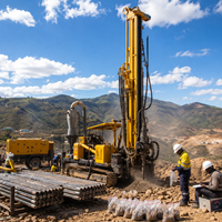Foreuse d'exploration RC de 1200 m, machine de forage à circulation inversée, équipement chenillé robuste pour la prospection minérale en profondeur