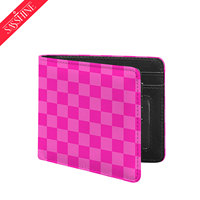 Dompet Lipat Tipis Kulit PU Pengiriman Cepat, Dompet Lipat Universal Pria dan Wanita