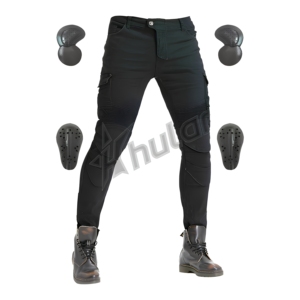 Rodilleras de Motocicleta Negras, Nuevas, de Alta Calidad, 100% Poliéster, Ignífugas, Transpirables, Talla Grande, Elásticas, Plegables, Unisex, Estilo Urbano - Product Image 1