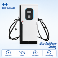 Station de recharge pour véhicules électriques sur pied 60 kW DC à charge rapide CCS CHAdeMO
