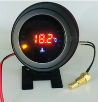 Sensor Pengukur Suhu Air Mobil dan Truk Digital LED Bulat WGD-Round Berkualitas Tinggi dengan Voltmeter